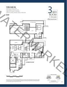The-Lakegarden-Residences-Floor-Plan-3+Study-PH-Type-CS3P-PH