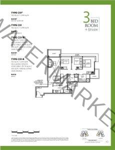 The-Lakegarden-Residences-Floor-Plan-3+Study-Type-CS1